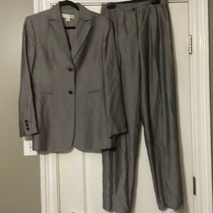 Ladies Gray Pants Suit
